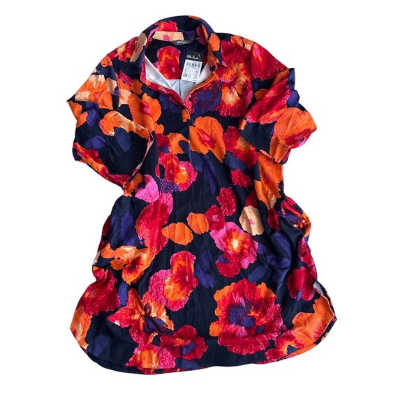 Ulla Popken Floral Print Dress NWT Size 20/22 w/Pockets - Picture 2 of 6